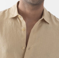 100% European Linen Classic Everyday Shirt - Bamboo