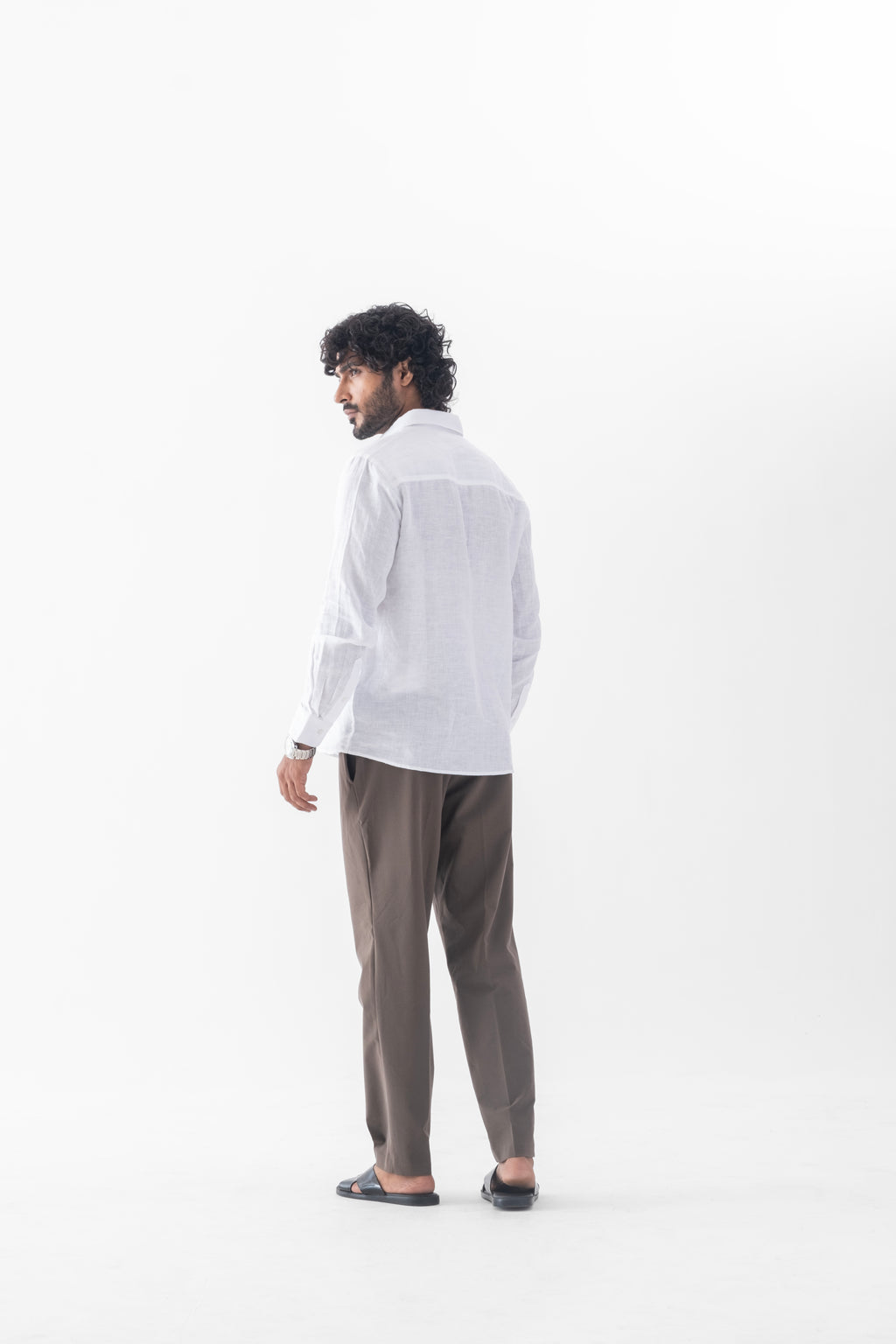 100% European Linen Classic Everyday Shirt - White