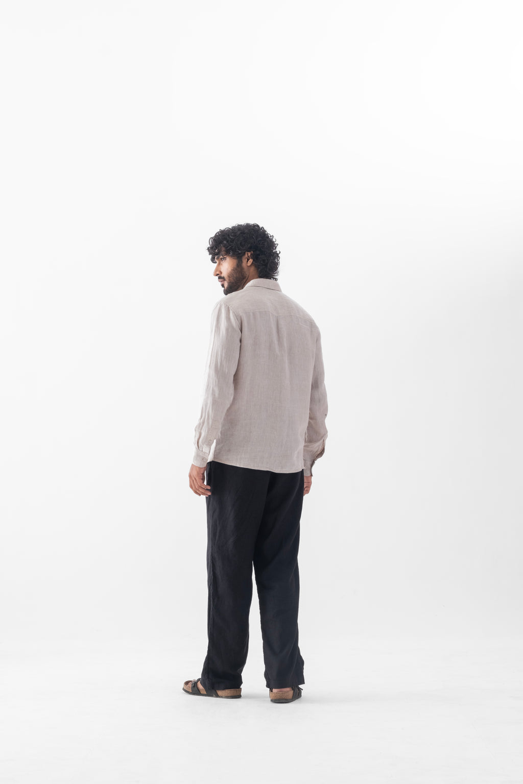 100% European Linen Classic Everyday Shirt - Oatmeal