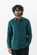 100% European Linen Classic Everyday Shirt - Deep Emerald