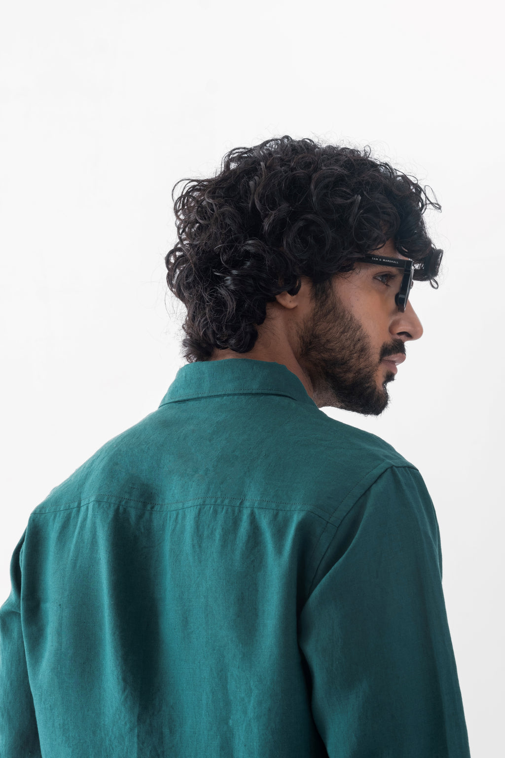 100% European Linen Classic Everyday Shirt - Deep Emerald