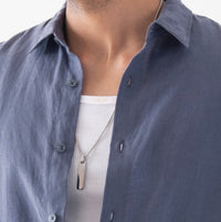 100% European Linen Classic Everyday Shirt - Future Grey
