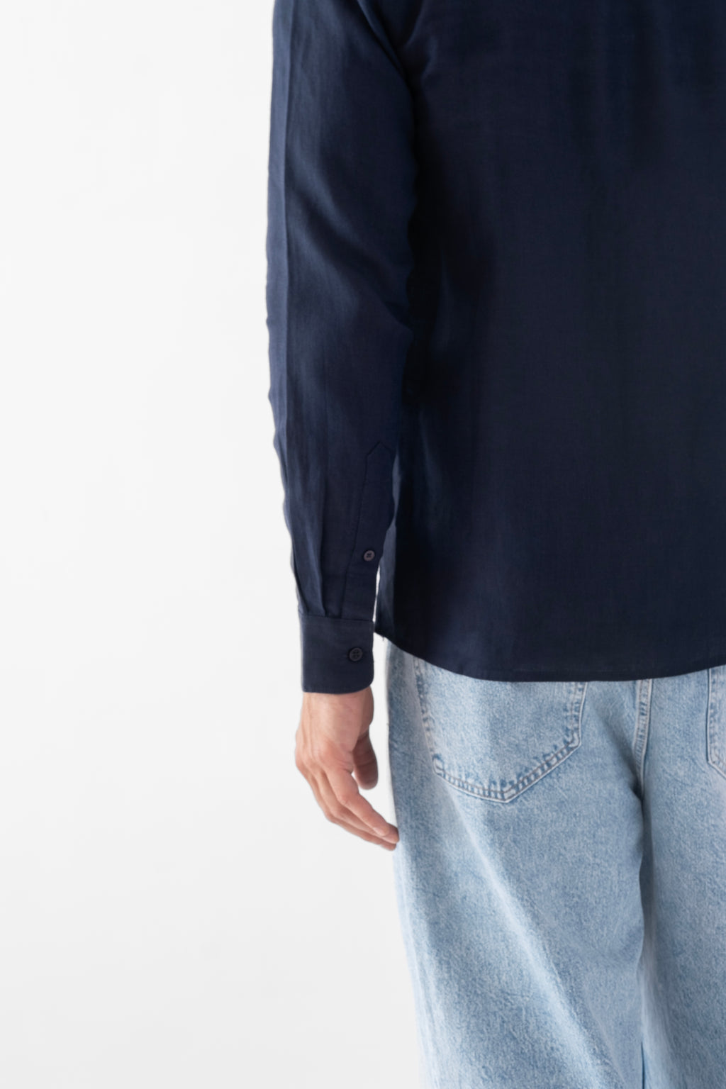 100% European Linen Classic Everyday Shirt - Navy