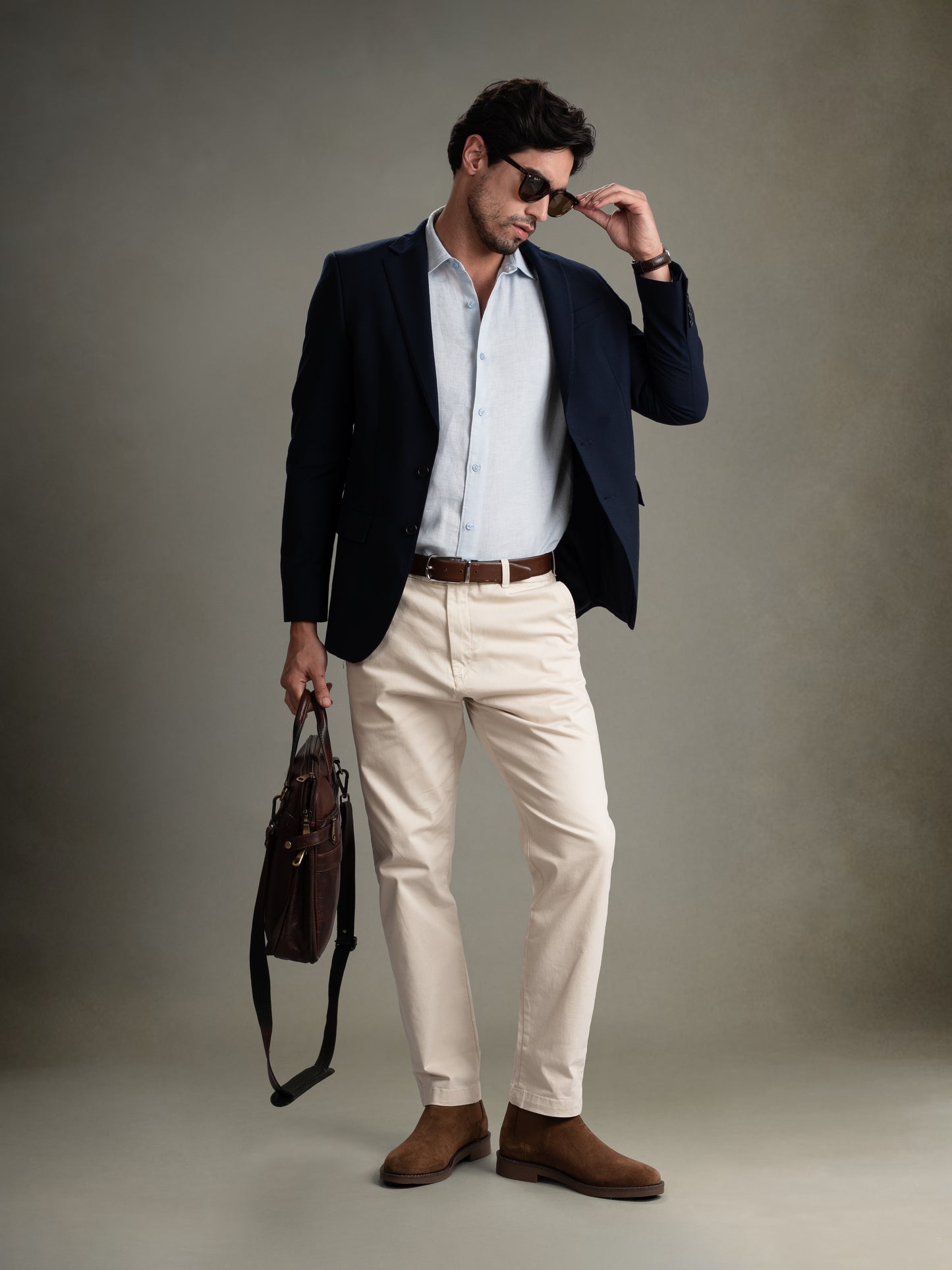 100% European Linen Classic Everyday Shirt - Maison X - Sage Green