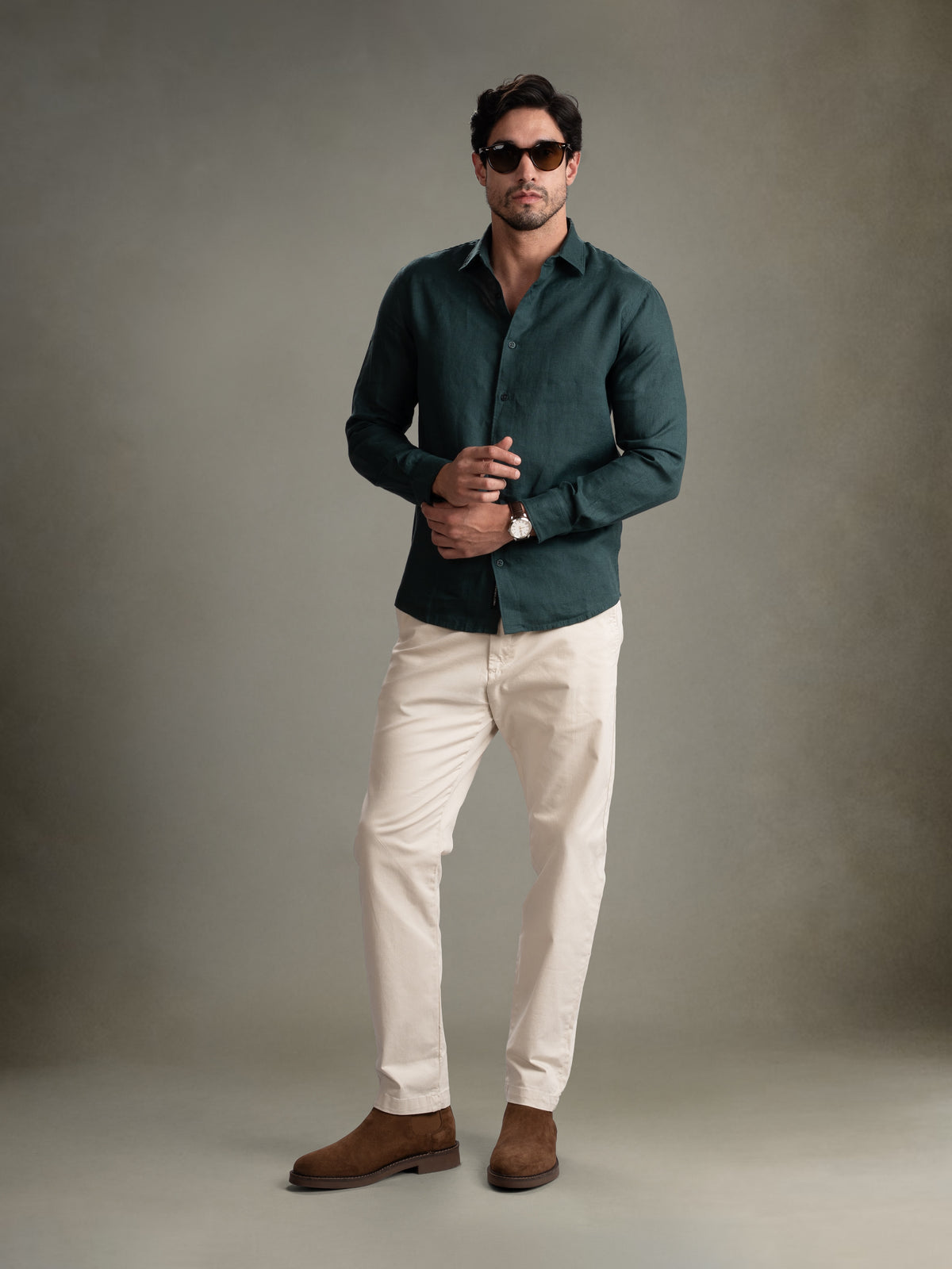 100% European Linen Classic Everyday Shirt