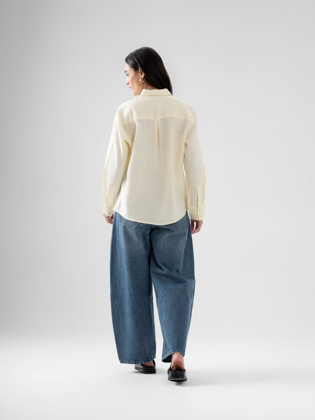 100% European Linen Everyday Shirt - Butter Yellow