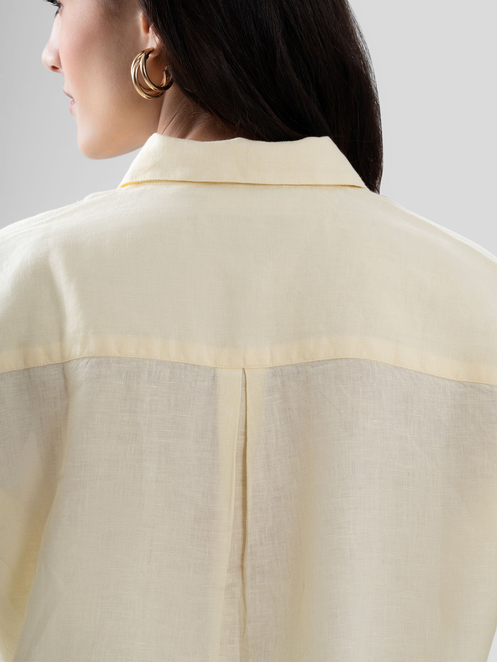 100% European Linen Everyday Shirt - Butter Yellow