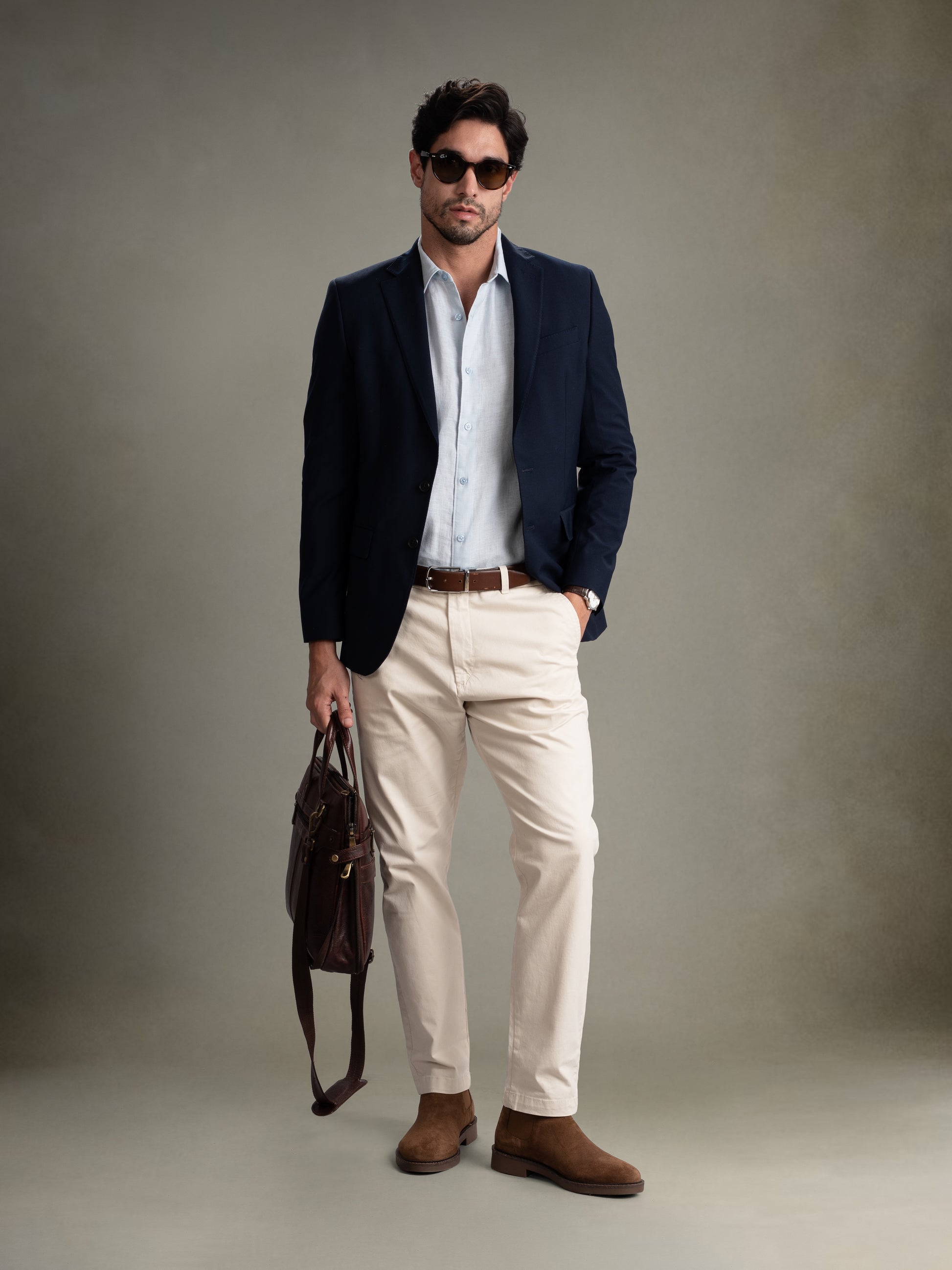 100% European Linen Classic Everyday Shirt - Maison X - Sage Green