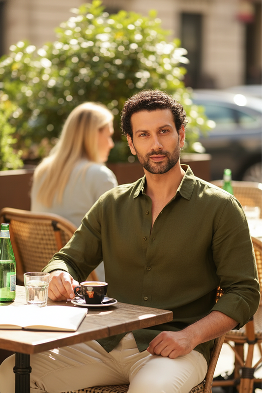 100% European Linen Classic Everyday Shirt