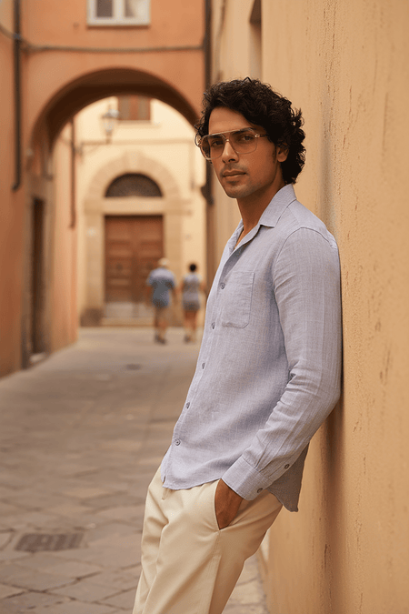 100% European Linen Regular Fit Shirt