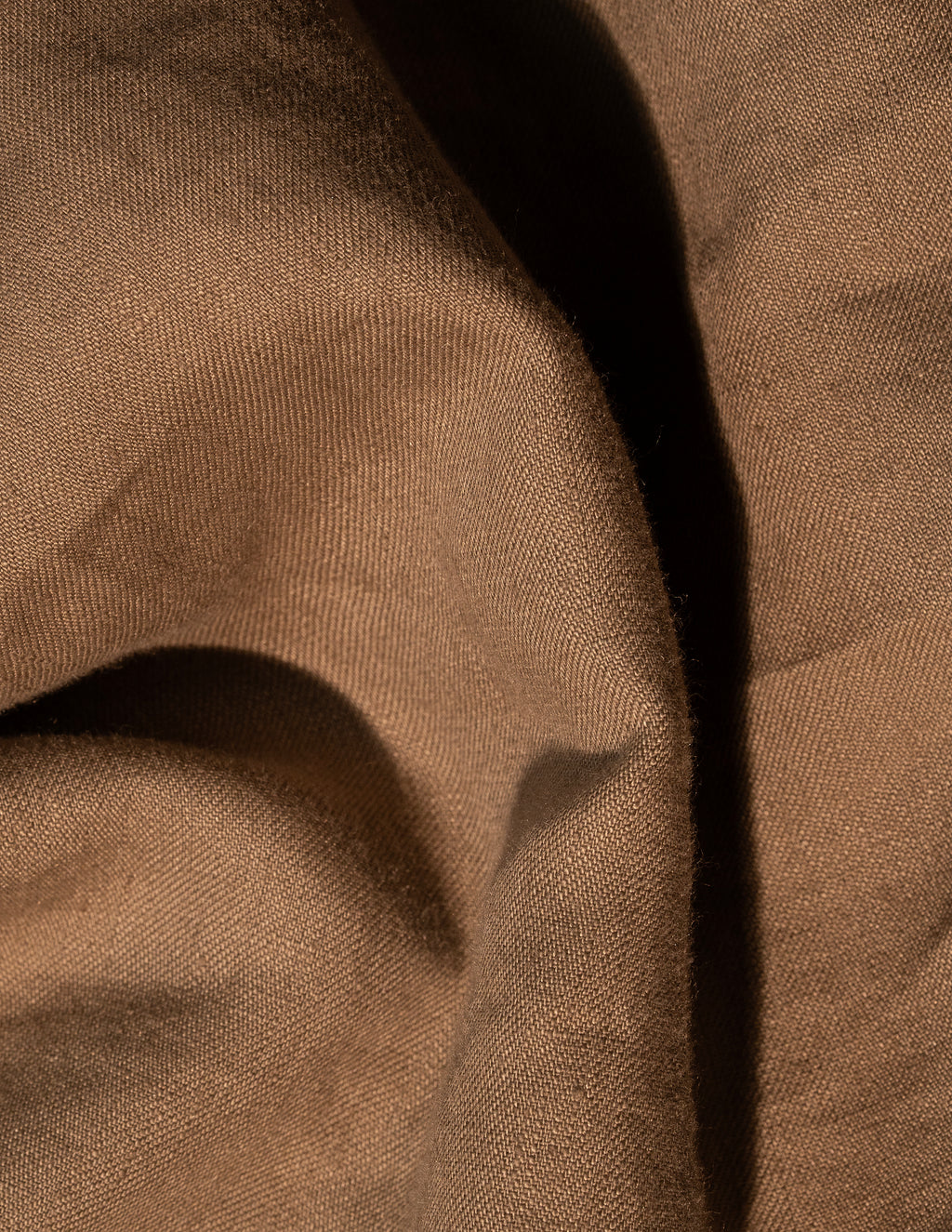 100% European Linen Sleeveless Shift Dress - Olive Brown