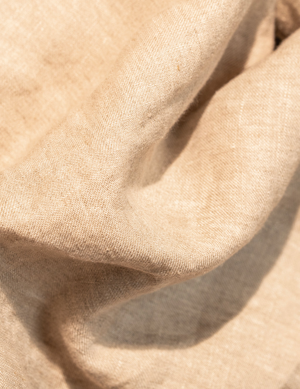 100% European Linen Relaxed Fit Wide Leg Trousers - Oatmeal