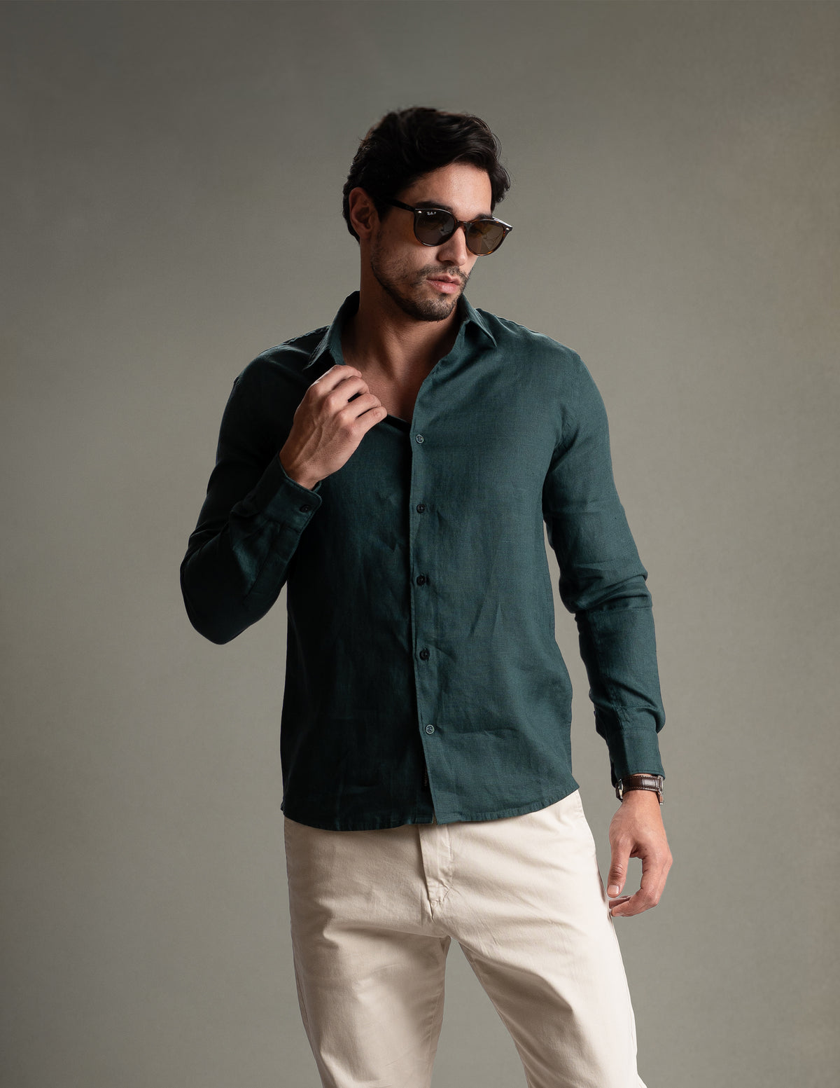 100% European Linen Classic Everyday Shirt