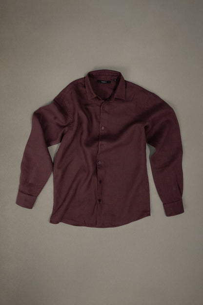 100% European Linen Classic Everyday Shirt - Maison X - Teal